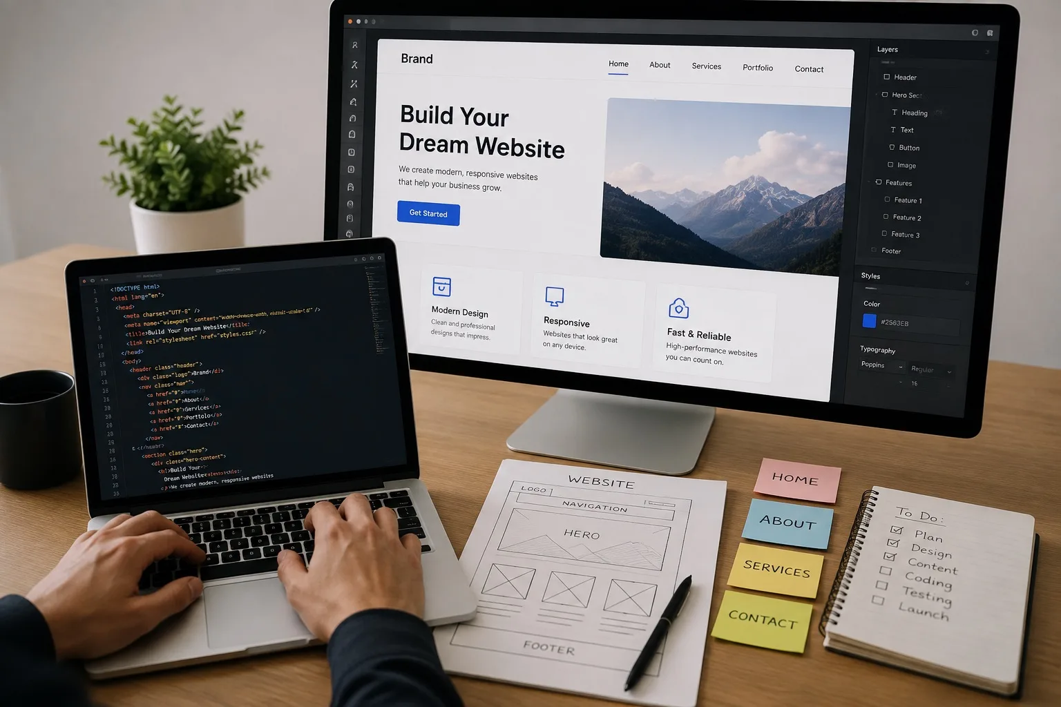 Your site, designed around your business.